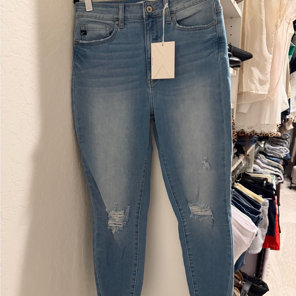 KanCan Light Blue Distressed Skinny Jeans